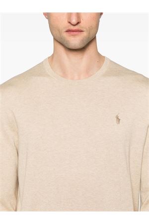 Light brown cotton sweater RALPH LAUREN | 710890558505BROWN